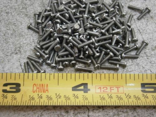 Machine screw #0/80 x 1/4&#034; long slotted pan head stainless steel lot of 50 #3848 for sale