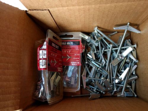 Assorted Lot Toggle Bolts Mounting Hardware Sizes