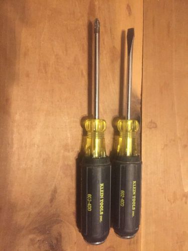 Klein Tools Demolition Screwdrivers 602, 603-4DD #2 Phillips And 5/16 Slotted