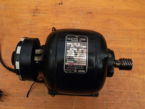 GENERAL ELECTRIC TELETYPE CORP. MODEL 5BA65AA179 ELECTRIC MOTOR WITH GEAR