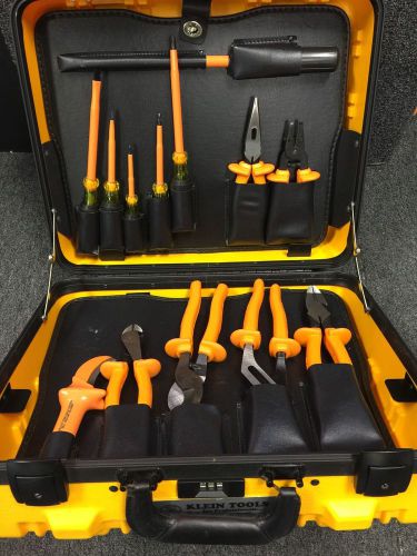 Klein Tools 13 Piece Insulated Utility Tool Kit 1000V Orange Excellent Condition
