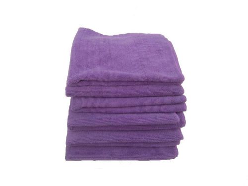 Microfiber towels_ 5 purple all purpose 16 x 16- 300 gsm professional quality for sale