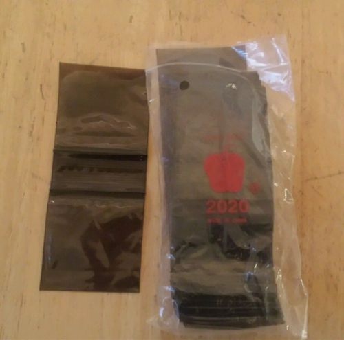 2020 Apple Small Mini Bags Ziplock Top QUALITY black Color 2&#034; X 2&#034; 200ct