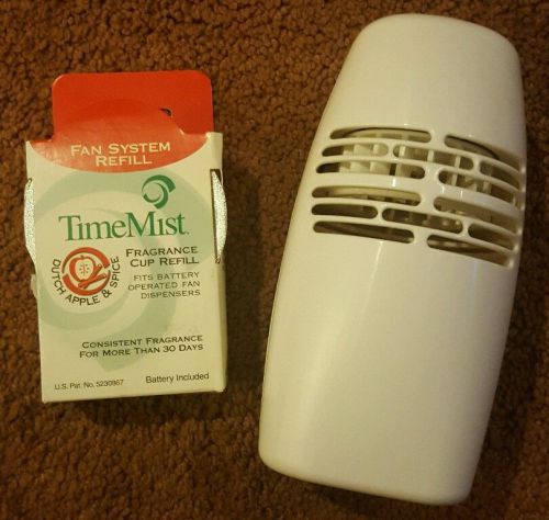 Timemist  Fragrance Fan Dispenser and 1Dutch Apple Fragrance refill