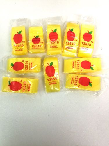 Top Quality 12510(1.25&#034;X1&#034;) AppleBrand Yellow Colored 1000 Mini Zip Lock Baggies