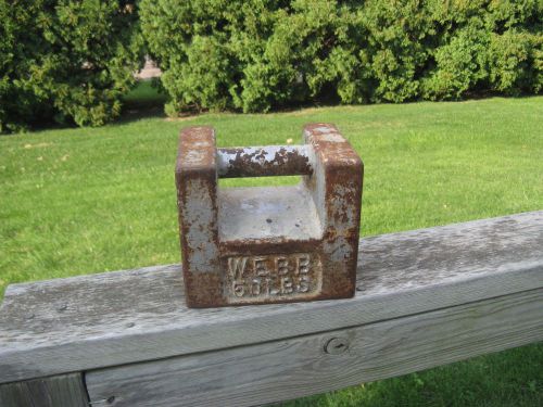50lb cast iron webb scale weight with grip handle for sale