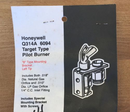 Q314a6094 honeywell pilot burner mounting bracket left tip natural lp gas q314a for sale