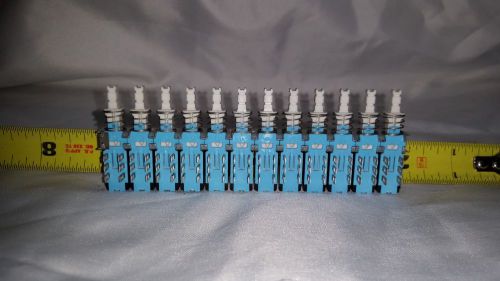 F series 2pdt switch bank of 12 interlocking latching push button switches for sale