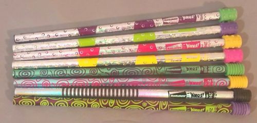 8 New Authentic Nickelodeon Yikes! 1990&#039;s Pencils Rare Retro Vintage Old Stock