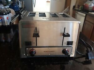 Electric Commercial Bread &amp; Bagel 4-Slice Pop-Up Toaster, 240V Ava Toast THD2724