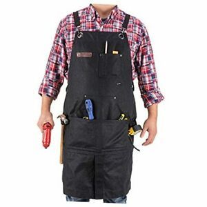 Protective Tool Aprons for Men Woodworking Safety Dry Extra Large Matte-black