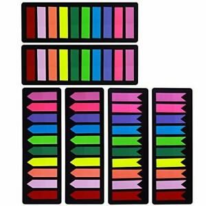 1200 Pieces Page Markers Sticky Index Tabs, Arrow Flag Tabs Colored Sticky
