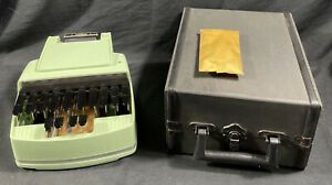 Vintage Stenograph Secretarial Model Shorthand Machine W/Case. Mint!!