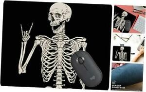 Rock and Roll Skeleton Custom Mouse Pad, Funny Cute Design Non-Slip Rubber P06