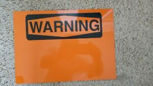 Warning Metal Sign new never installed 10x14