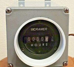 Cramer 636W Hour Meter 5-Digit 115VAC 2.7 W  in marine conduit box