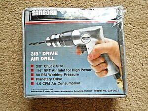Sanborn Air Tools 3/8&#034; Drive Air Drill Model No. 024-0032
