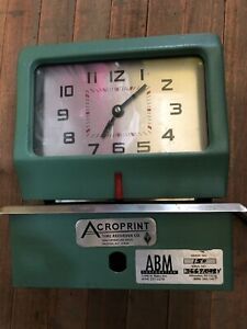 Acroprint 125 Analog Manual Print Time Clock