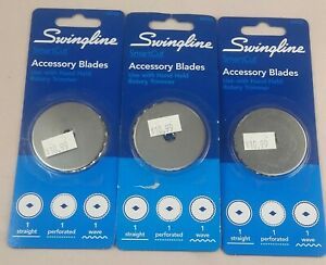 Swingline SmartCut Rotary Trimmer Replacement Blades 3 Pack x3 8702 NEW SEALED