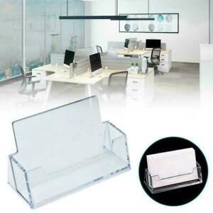 One Acrylic Plastic Business Card Holder Clear Display T4Z6. Stand Y5A1
