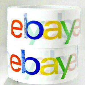 2 Rolls Official eBay Brand Logo Packaging Tape Shipping Packing Box Sealing New