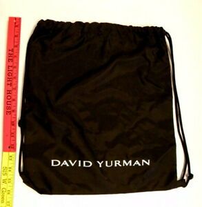 David Yurman Fabric Tote Bag w Draw String 15&#034; x 16&#034;