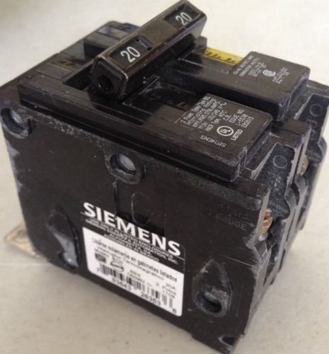 Siemens *NEW* B220 20-Amp Double Pole 120/240-Volt 10KAIC Bolt in Breaker