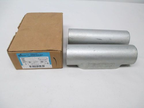 LOT 2 NEW CROUSE HINDS C57 CONDULET 1-1/2IN CONDUIT OUTLET BODY D303482