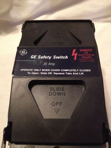 1- GE Safety Switch TPF230. 2 Poles, 240 V, 30 A. Holds 2 Fuses. New In Box!