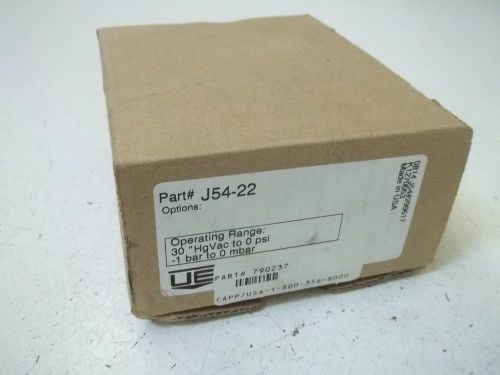 UNITED ELECTRIC CONTROLS J54-22 PRESSURE SWITCH *NEW IN A BOX*