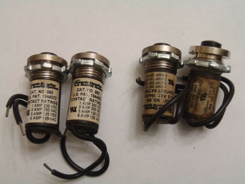 Lot of 4 gs edwards 850 high voltage push-button switches - pk# 038 for sale