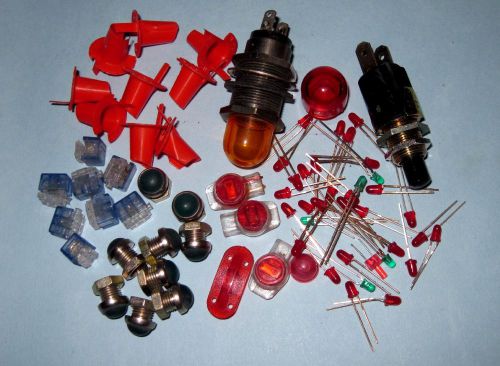 Electricians Electrical Lot Indicator Lights Small Wire Lights Covers Connectors