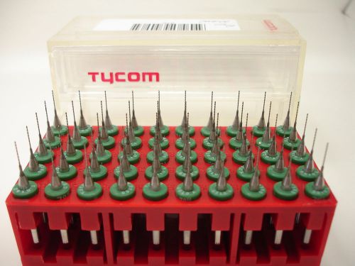 50 tycom pcb cnc drill bits 0.0160 inch # 78 for sale