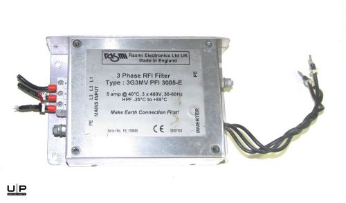 3G3MV PFI 3005-E — 3 Phase RFI filter by Rasmi Electronics. Used, price down!