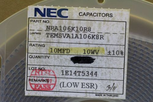 NEC TEMSVA1A106K8R/NRA106K10R8-10WV  CAPACITOR -50 PCS/CHIP COMPONENT(66AB)
