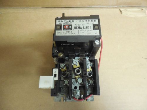 Cutler hammer starter a10cn0 ser a1 size 1 sz 1 120v coil w /heaters for sale