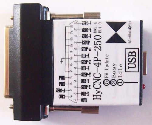 4 axis 250KHz USB CNC adapter,MACH3 plugin,homing,tool setting,slave axis,API