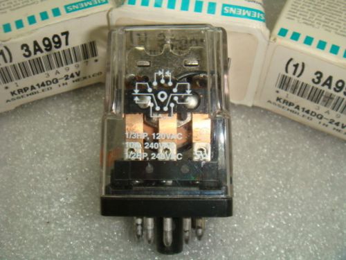 New lot of 4, potter &amp; brumfield, krpa14dg-24v relays, new in factory box for sale
