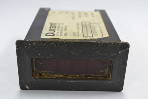 DURANT 47000-420 VARIABLE TIME RATE INDICATOR METER 120V-AC B360716