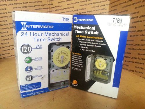 Intermatic Timers Mix Lot.T104 &amp; T103 24-Hour Mechanical Time Switch