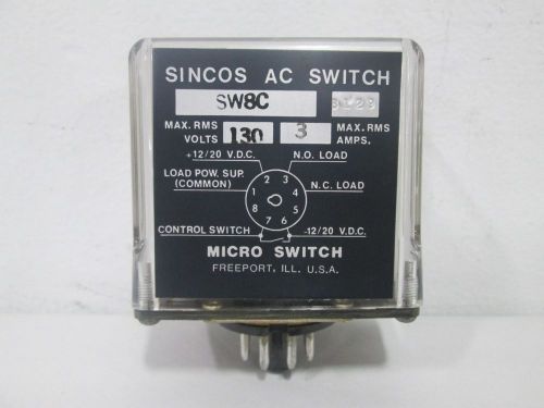 NEW MICRO SWITCH SW8C SINCOS AC SWITCH 130V-AC 3A AMP D294729
