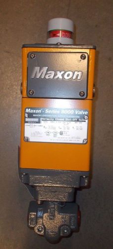 Maxon 3/4&#034; 200 mopd shut-off valve series 8000 120v nema 4x class 1 div 2 rated for sale