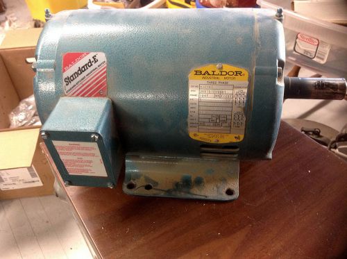 Baldor motor 5 hp 3ph, m3218t, 36b101x866h1 with square d starter for sale