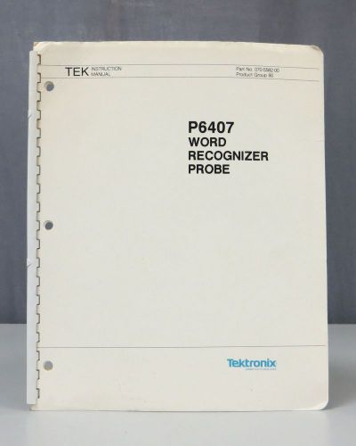 Tektronix P6407 Word Recognizer Probe Instruction Manual
