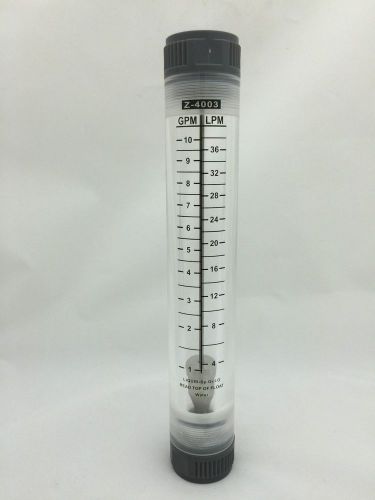 Water flowmeter - rotameter 1 - 10 gpm inline for sale