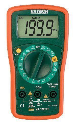 NEW Extech MN35 Digital Mini MultiMeter FREE SHIPPING