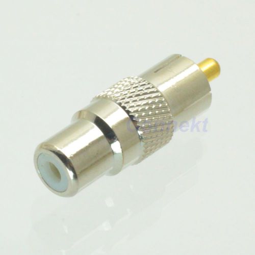 RCA male plug to RCA female jack in series TV RF adapter connector
