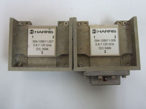 Lot of 2: harris 094-108611-007 5.8-7.125ghz d/c 3598 with 1x sd-80862-m3 for sale