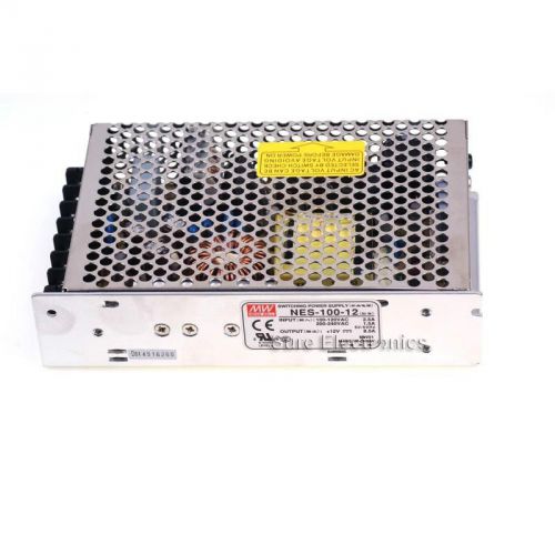 Mean well mw 12v 8.5a 100w ac/dc switching power supply nes-100-12 ul/cb/ce psu for sale