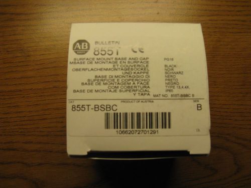 Allen Bradley 855T-BSBC SER B STACK LIGHT BASE AND CAP NEW IN THE BOX, NICE!!